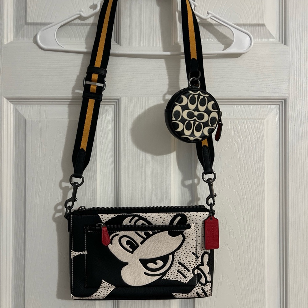 Coach Mickey Mouse x Keith Haring Crossbody Bag - Picture 2 of 9